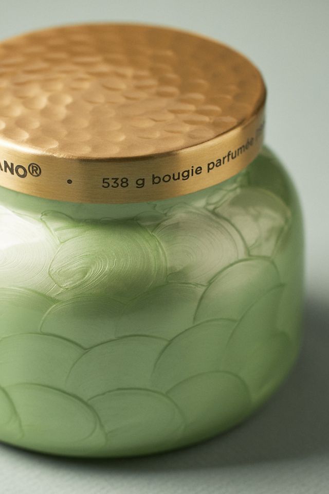 Capri Blue Volcano Green Capiz Jar Candle #2