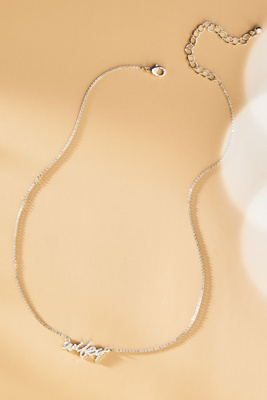 By Anthropologie Weddings Wifey Necklace In Silver
