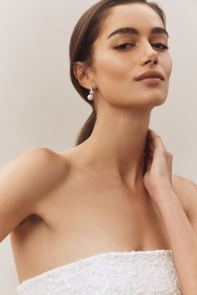 Gemelli Mini Pearl Twist Earrings #1