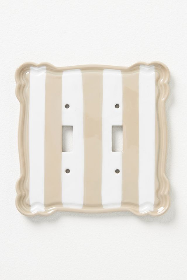Whitney Stripe Outlet Switch Plate #3