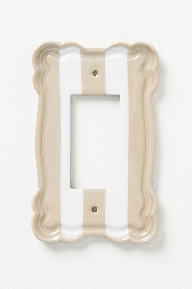 Whitney Stripe Outlet Switch Plate #4