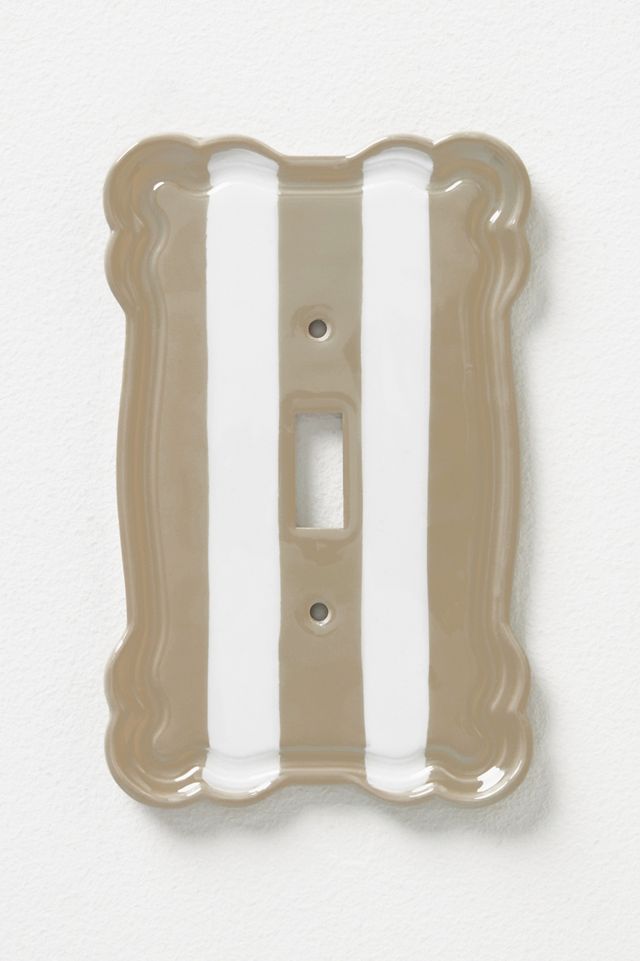 Whitney Stripe Outlet Switch Plate #2