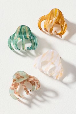 Frasier Sterling Cocktail Hair Claws, Set of 3 | Anthropologie display picture 3