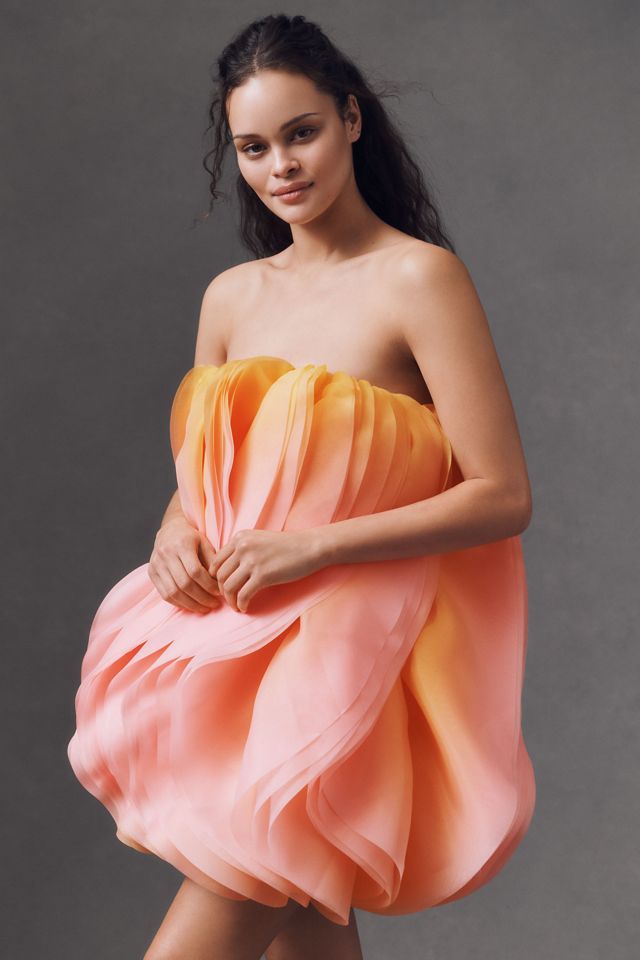 Acler Otley Strapless Petal Mini Dress #2