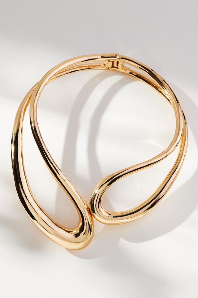 Mod Open Metal Collar Necklace #1