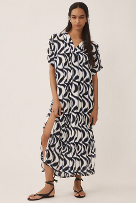 Bel Kazan Printed Kaftan In Blue