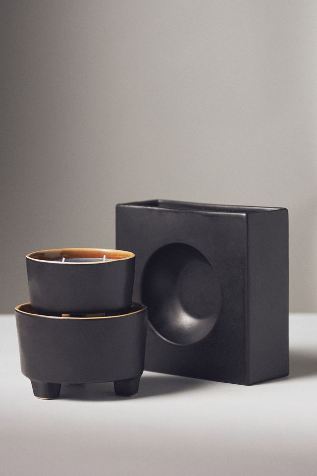Costa Nova Riviera Diabolo Vase Candle #1
