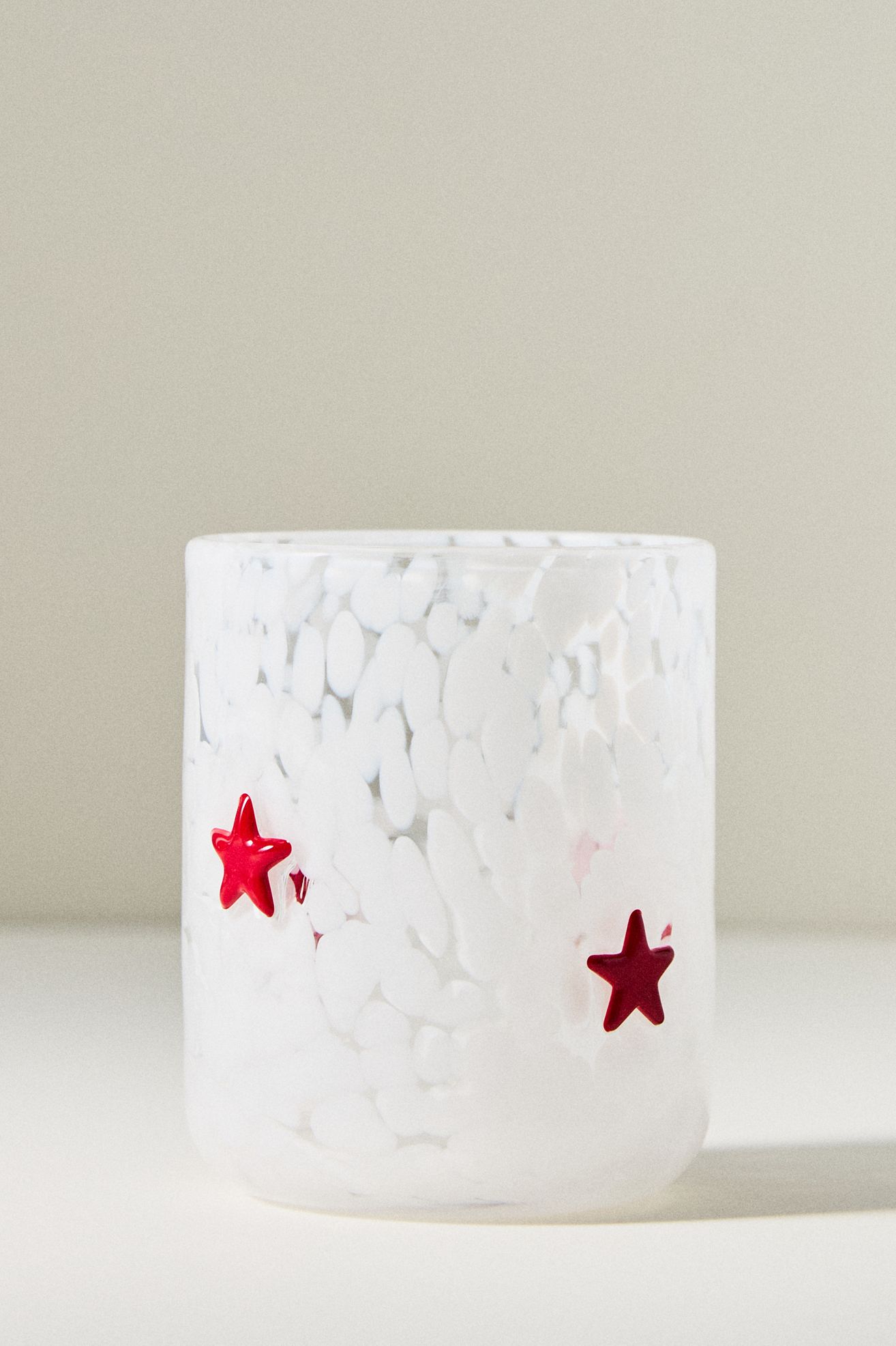 The Confetti Icon Juice Glass - Red Star, Standard, One Size