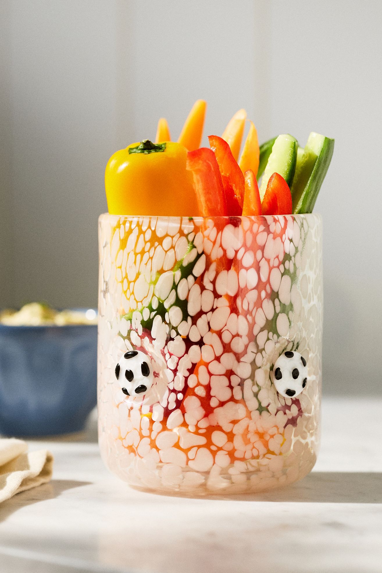 The Sports Icon Juice Glass - White Soccer Ball, One Size