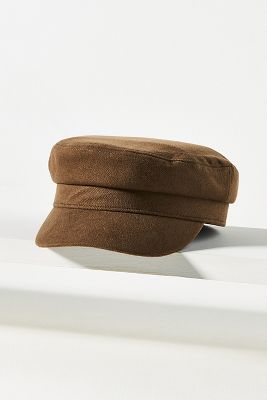 San Diego Hat Co. Brushed Newsboy Cap In Brown