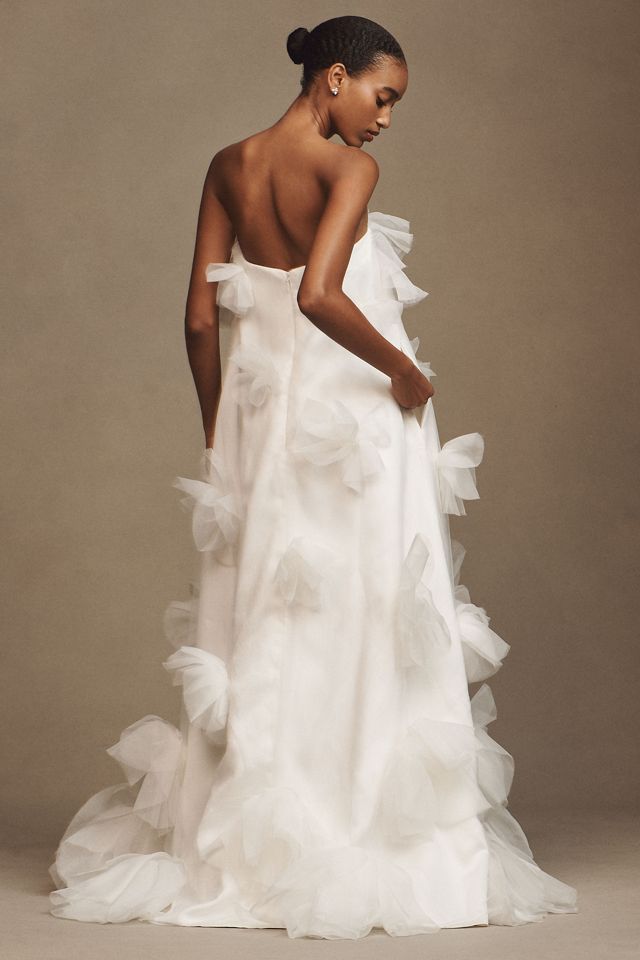 Sébastien Luke Tia Sweetheart A-Line Appliqué Wedding Gown #3