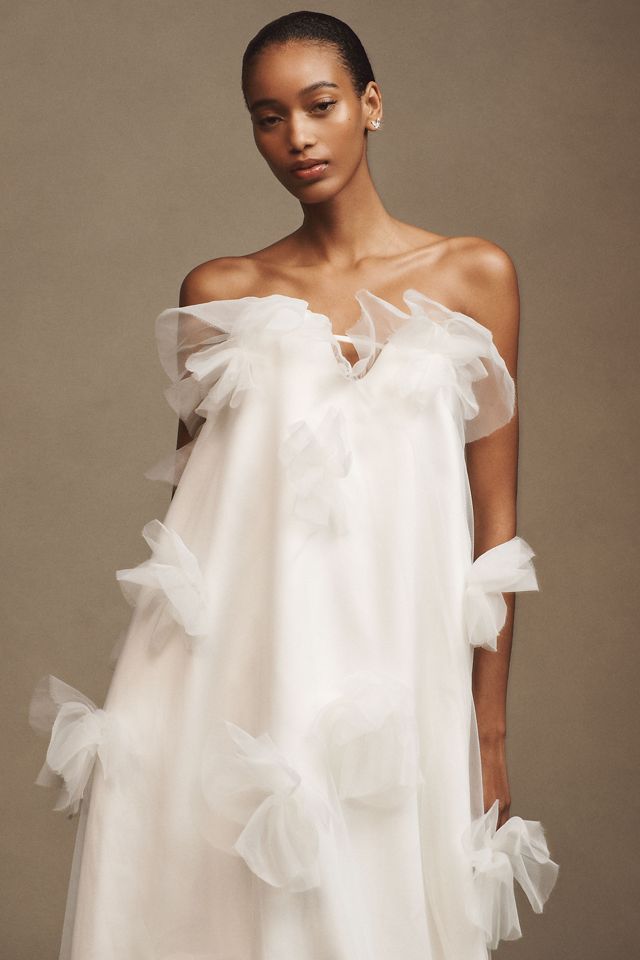 Sébastien Luke Tia Sweetheart A-Line Appliqué Wedding Gown #4