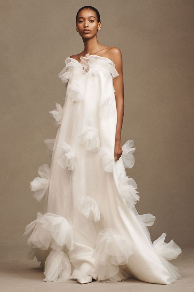 Sébastien Luke Tia Sweetheart A-Line Appliqué Wedding Gown #2
