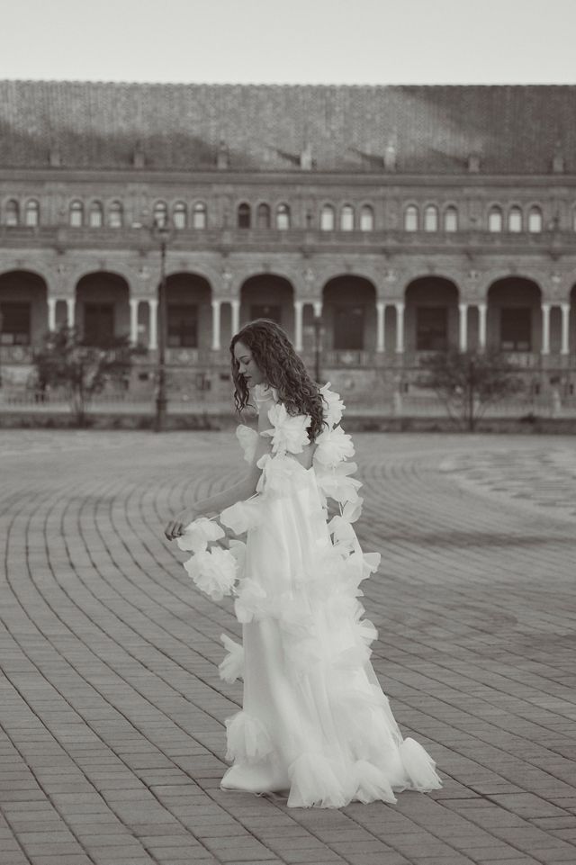 Sébastien Luke Tia Sweetheart A-Line Appliqué Wedding Gown #1