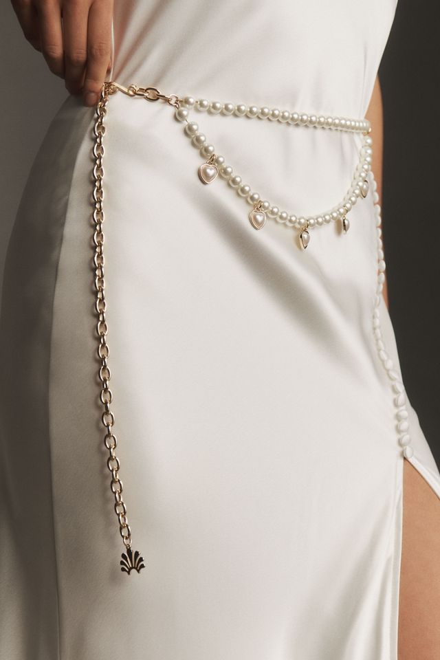 Lele Sadoughi Valentina Charm Chain Belt #1