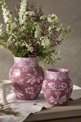 TERRAIN MAUVE FLORAL VASE