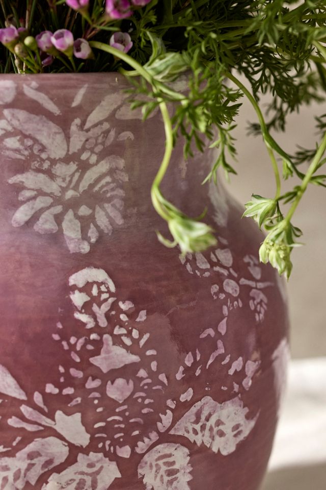 Mauve Floral Vase #3