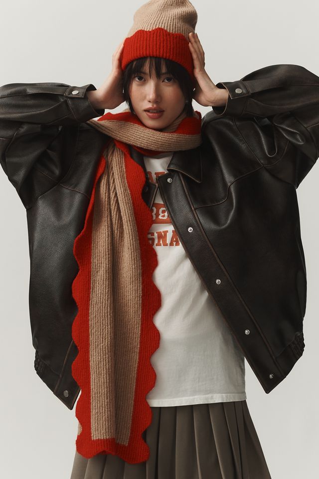 Maeve Scallop Cuff Beanie | Anthropologie display picture 3