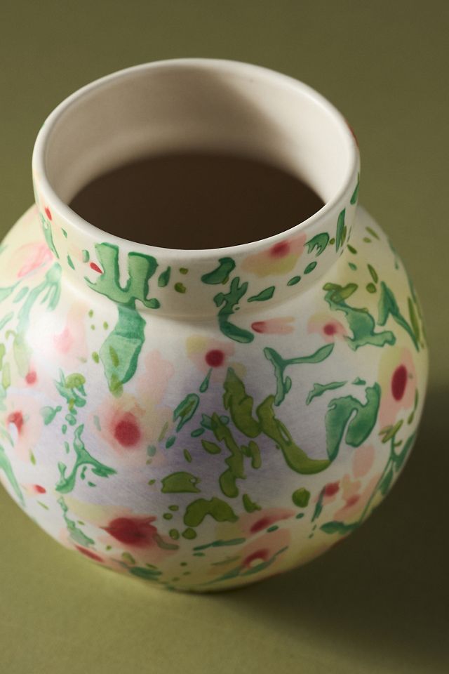 Sylvia Handpainted Floral Vase #1