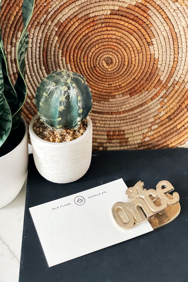 Old Flame Candle Co. Vintage Brass At Once Clip #1