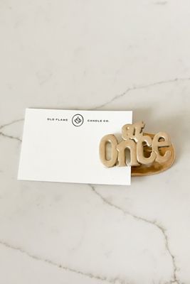 Old Flame Candle Co. Vintage Brass At Once Clip