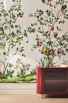 Citrus Grove Chinoiserie Wall Mural