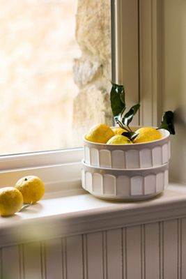The Latte Stoneware Cereal Bowls, Set of 4: Boulevard Edition