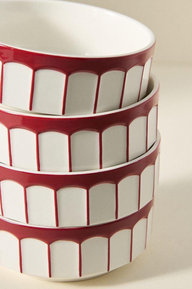 Ciotole per Cereali in Gres Boulevard Latte, Set di 4 #2