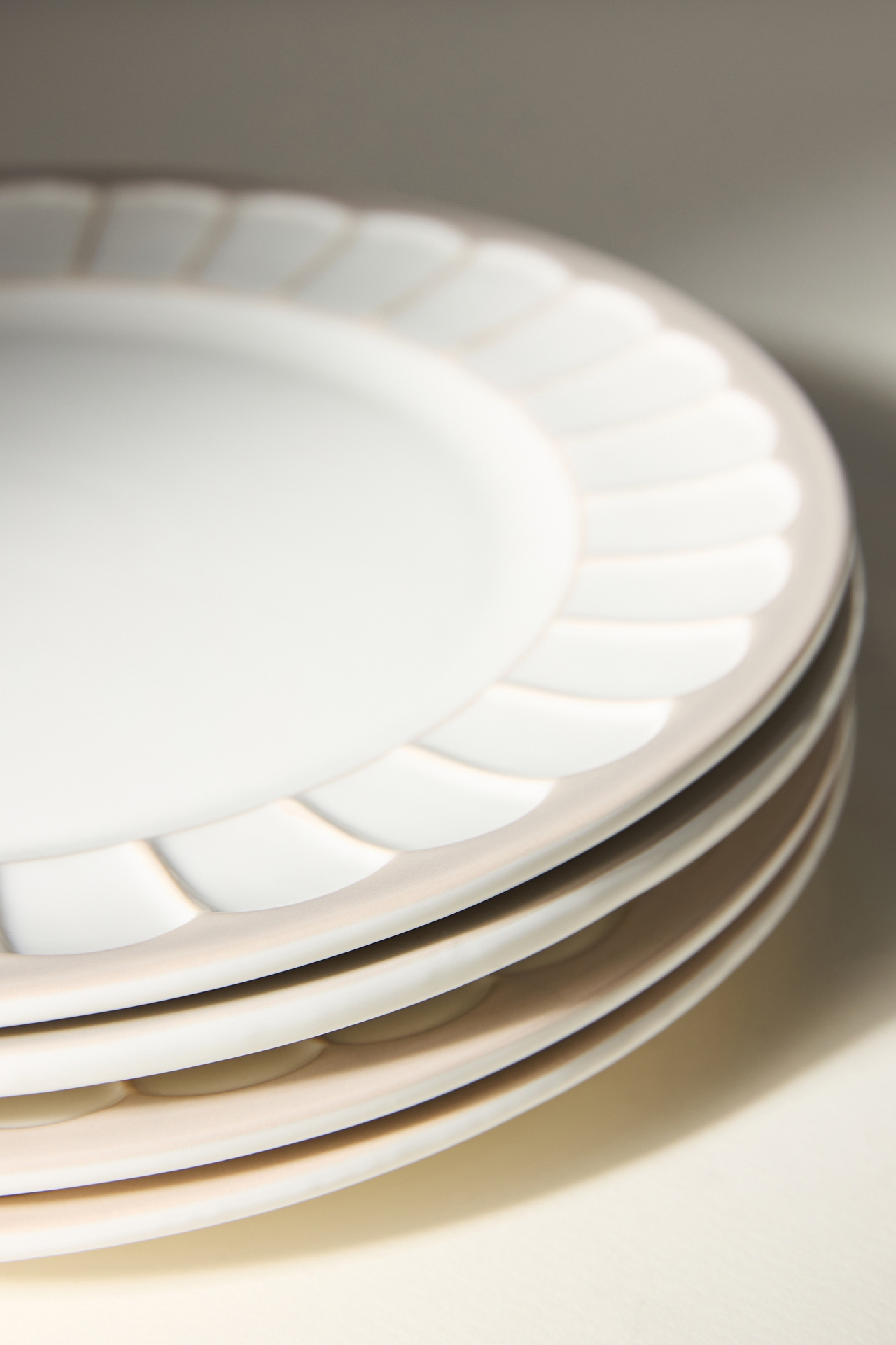 The Latte Stoneware Dinner Plates, Set of 4: Boulevard Edition