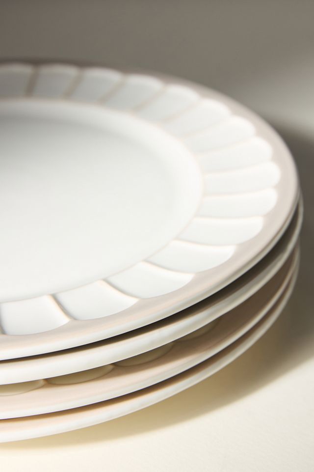 The Latte Stoneware Dinner Plates, Set of 4: Boulevard Edition #2