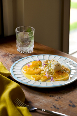 Anthropologie The Latte Stoneware Dinner Plates, Set Of 4: Boulevard Edition