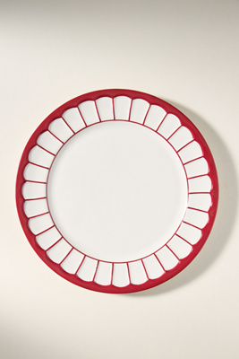 Anthropologie The Latte Stoneware Dinner Plates, Set Of 4: Boulevard Edition