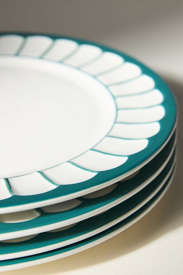 The Latte Stoneware Dinner Plates, Set of 4: Boulevard Edition #2