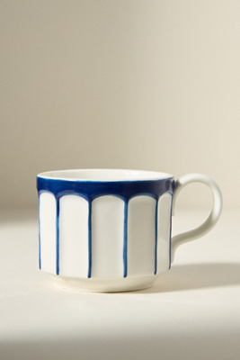 Anthropologie The Latte Stoneware Mug: Boulevard Edition
