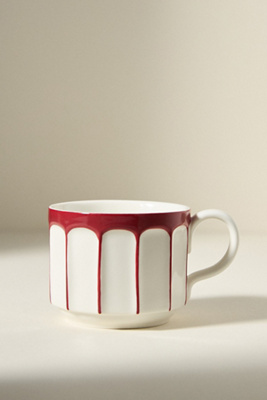 Anthropologie The Latte Stoneware Mug: Boulevard Edition