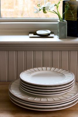 Anthropologie The Latte Stoneware Side Plates, Set Of 4: Boulevard Edition