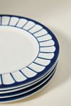 The Latte Stoneware Side Plates, Set of 4: Boulevard Edition