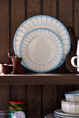 Anthropologie The Latte Stoneware Side Plates, Set Of 4: Boulevard Edition