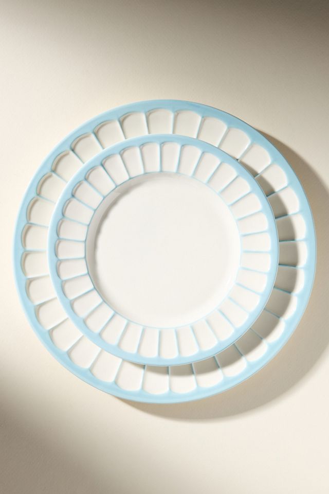 The Latte Stoneware Side Plates, Set of 4: Boulevard Edition #1