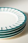 The Latte Stoneware Side Plates, Set of 4: Boulevard Edition