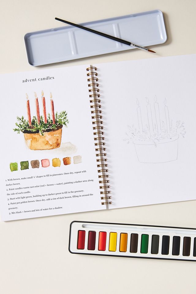 Emily Lex Studio Holiday Watercolor Workbook #2