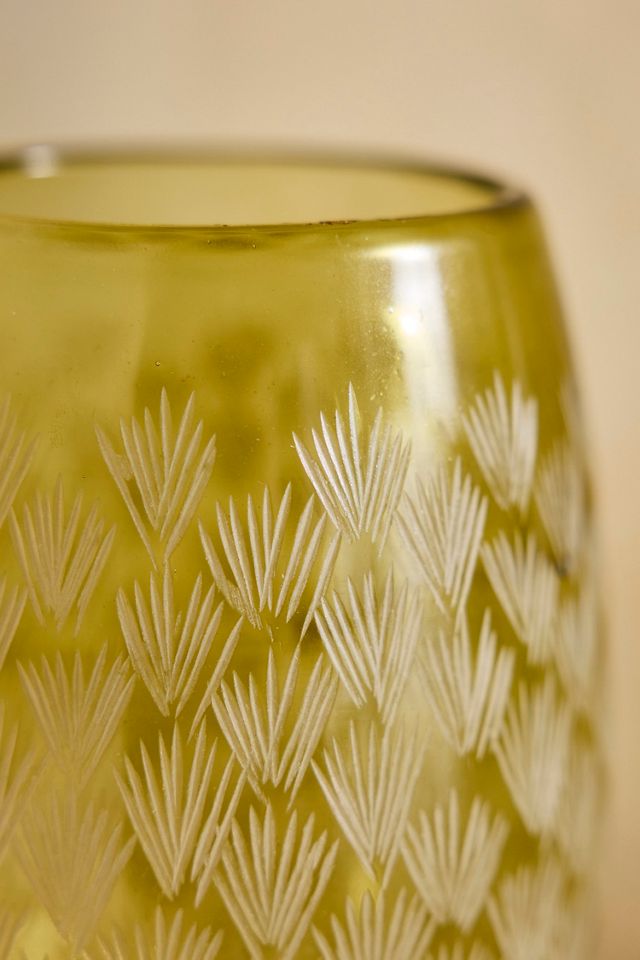 Etched Glass Vase #2