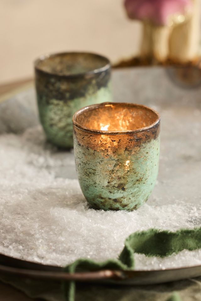 Mercury Tea Light Holders, Set of 2 #1