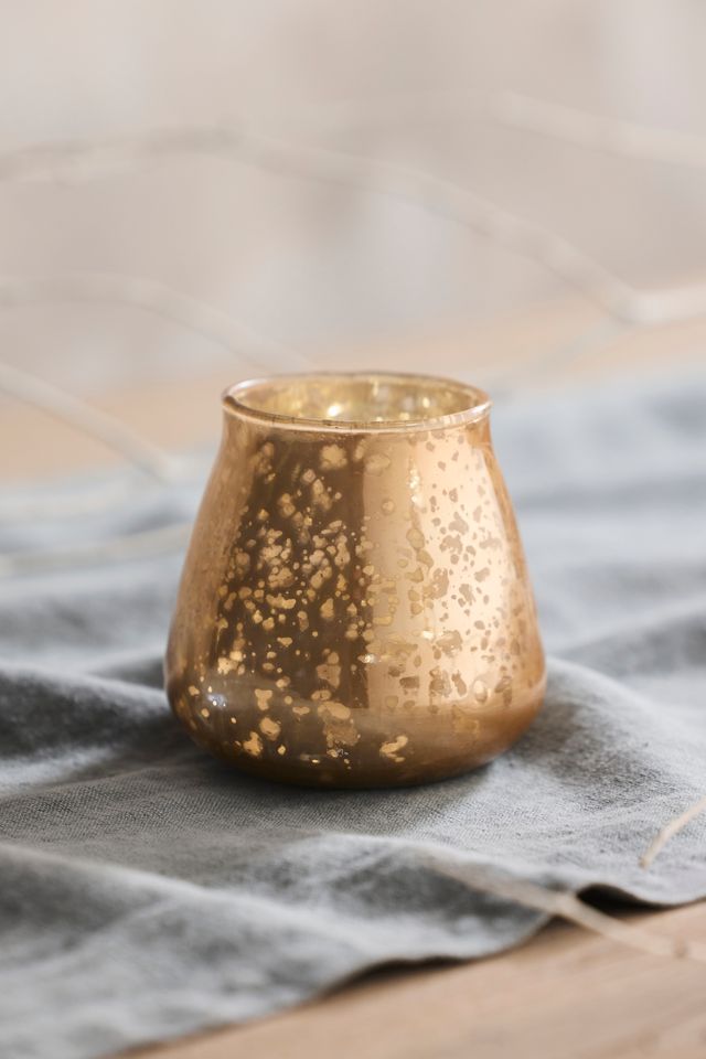 Distressed Rose Mercury Votive Holder #1