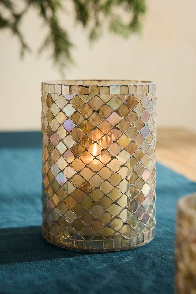 Luster Mosaic Votive Holder #1