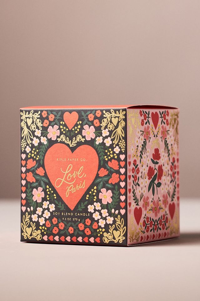 Rifle Paper Co. Love, Paris Boxed Candle #1