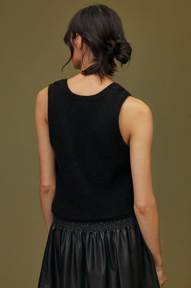 Cable-Knit Sweater Tank #1