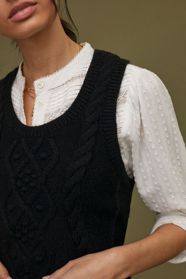 Cable-Knit Sweater Tank #2