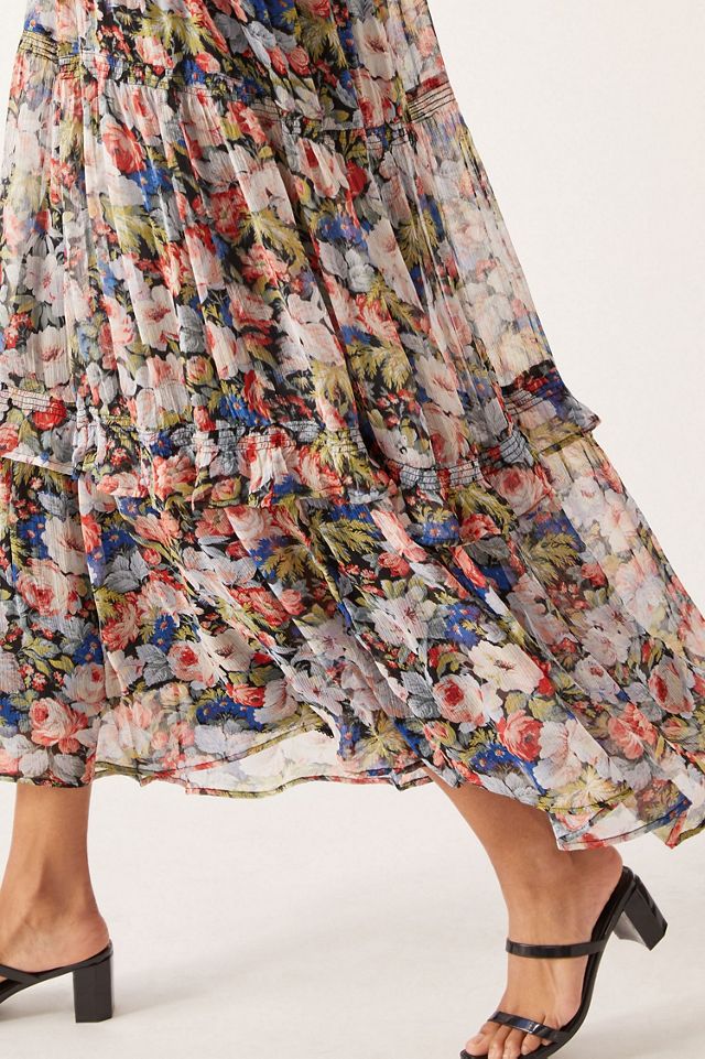 The Marais Printed Chiffon Maxi Dress #1