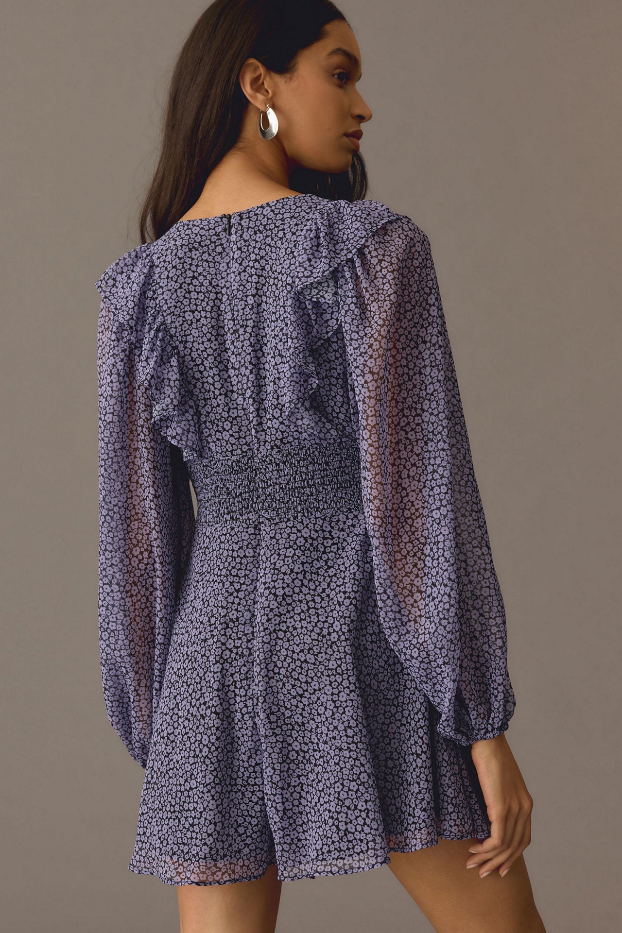 Hutch Long-Sleeve Deep-V Romper